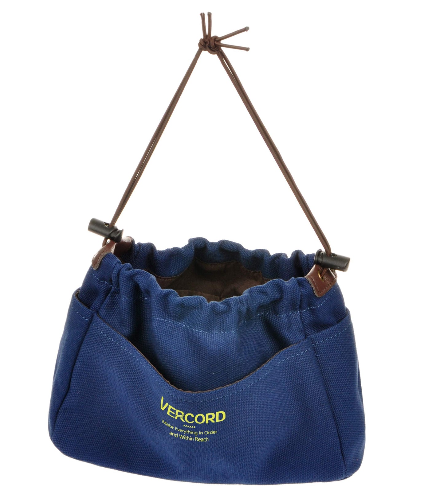 Vercord Canvas Handbag Organizers, Sturdy Purse Insert Organizer Bag in Bag, 10 Pockets Navy Blue Small