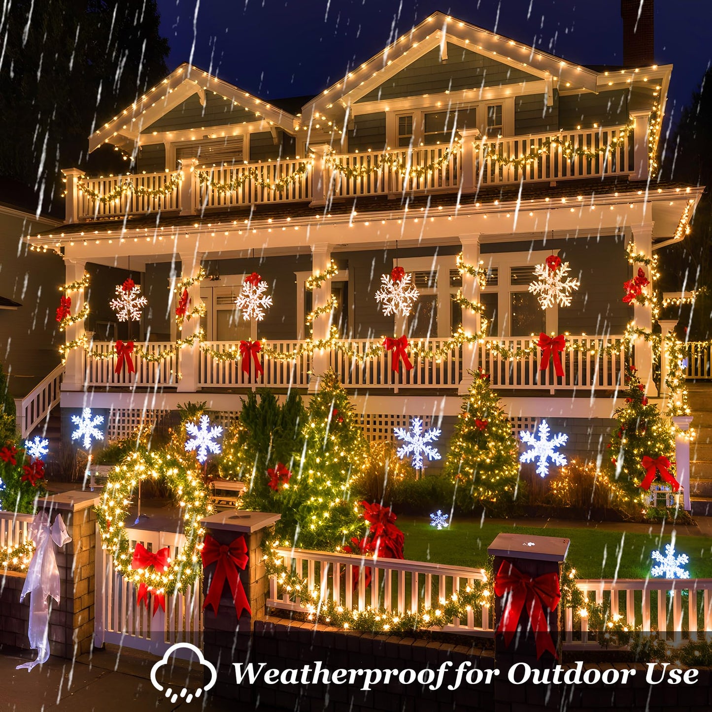 300 LED Christmas Tree Lights, Connectable Christmas Lights Indoor with Timer Memory & Dimmable & 12 Modes, 75FT Decoration Fairy String Lights for Outside Bedroom Home Patio Tree, Warm White