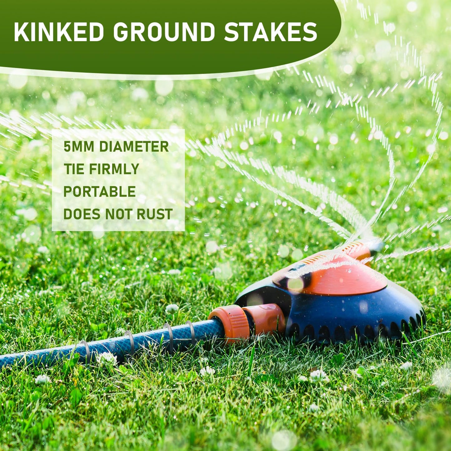 Yaocom 50 Pcs Kinked Ground Stakes 12 Inch Metal Garden Fence Edging Hook Heavy Duty J Shaped Galvanized Tent Fence Spikes for Dogs Digging Canopy Outdoor Yard Christmas Inflatables Decorations