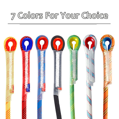 EMEKIAN Indoor Outdoor Climbing Rope, Static Rock Climbing Rope for Escape Rope, Ice Climbing Equipment, Fire Safety Rescue Rope, with Non Slip Gloves (Blue, 10mm/32ft)