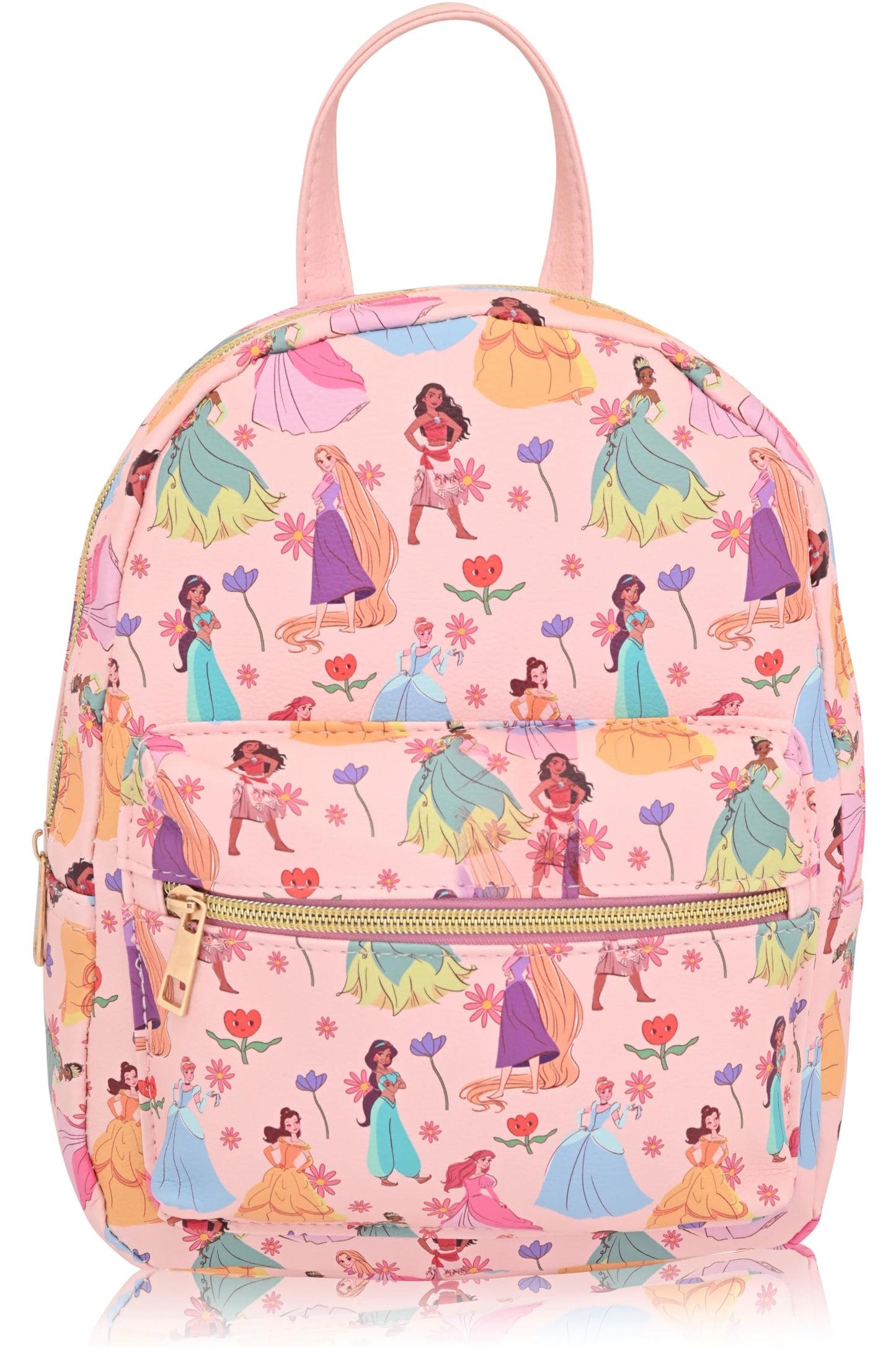Disney Princess Backpack for Women, Men, Unisex | Cute PU Leather 10" Mini Princess Backpack Purse Shoulder Purse | Princess Bag and Princess Accessories