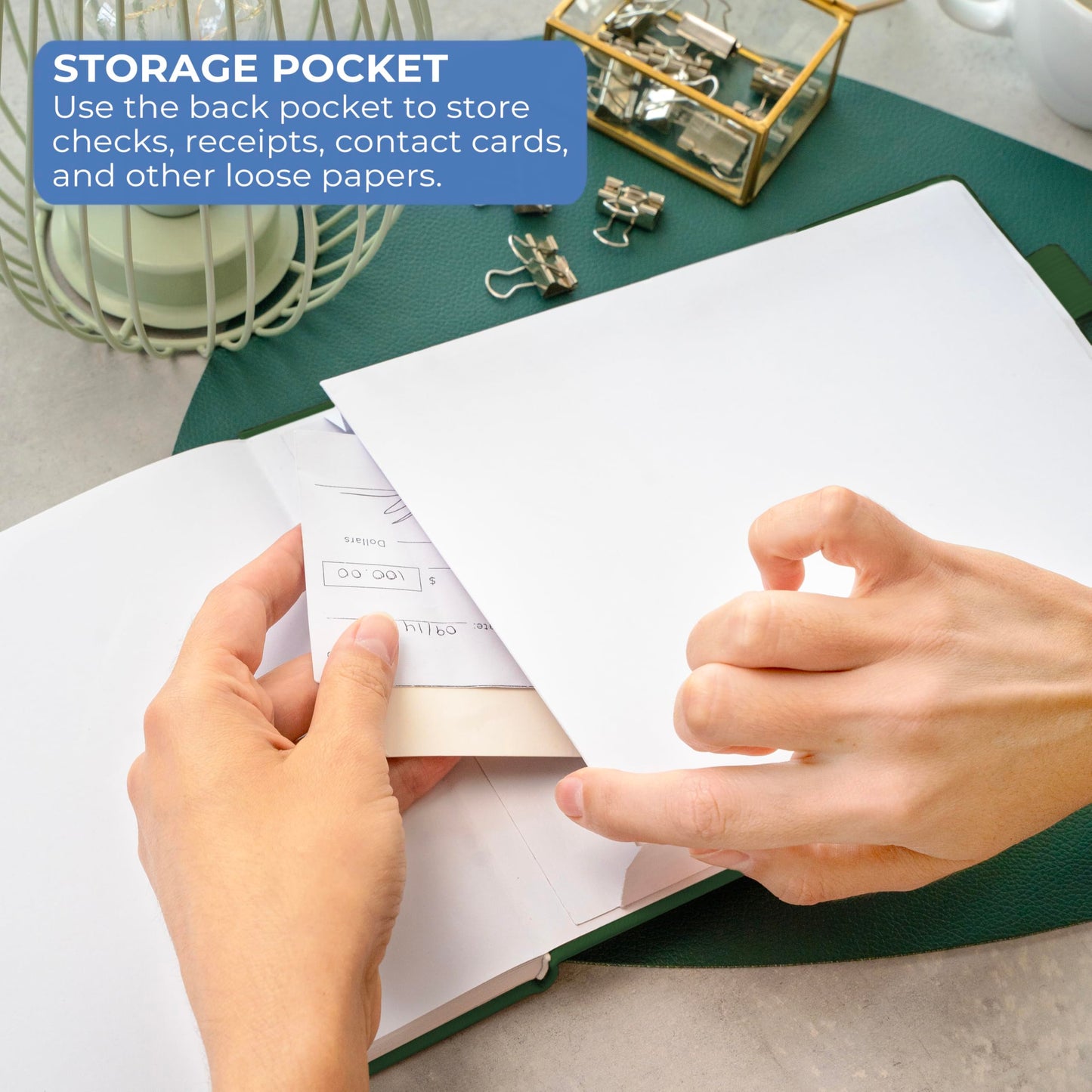 Clever Fox Accounting Ledger Book Horizontal – Columnar Journal & Money Expense Log for Small Business & Personal Bookkeeping,10x7″ (Dark Green)