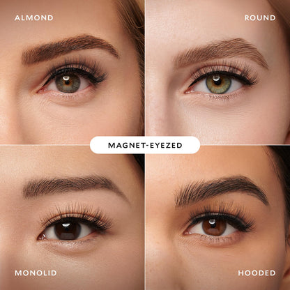 Velour Magnetic Eyelashes, Luxurious False Lashes, Reusable Eyelashes, Wear up to 30x & Vegan, All Eye Shapes, Natural Lashes, Magnetic Eyeliner not Included (Magnet Eyezed)