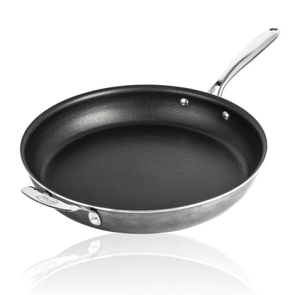 Granitestone 14 Inch Pan for Cooking, Family Sized Large Non Stick Frying Pans Nonstick Frying Pan Skillet for Eggs, Omelette, with Helper Handle, PFOA PFOS Free Oven & Dishwasher Safe