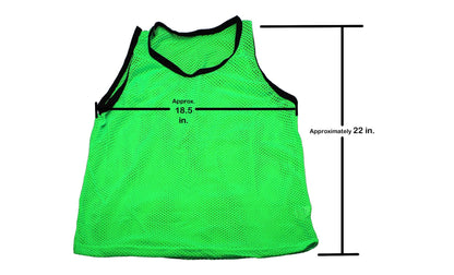 BlueDot Trading Youth Sports Scrimmage Pinnies Training Vest Jersey for Team Practice for Soccer, Football, Basketball, Lacrosse, and More, Red, Quantity 1