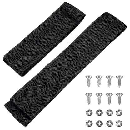 Luojiedejinbiao 12760-7 Fishing Rod Straps for Boat Deck 10 in and 6.5 in Rod Strap with Screws Universal Fit Storage Rack