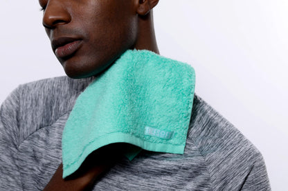 FACESOFT Eco Friendly Mini Gym Towels Accessories for Working Out - Sweat Towels for Gym, Fitness, Sports - Soft & Absorbent Cotton - No Synthetic Microfibers or Plastics - 3 Piece Exercise Towel Set