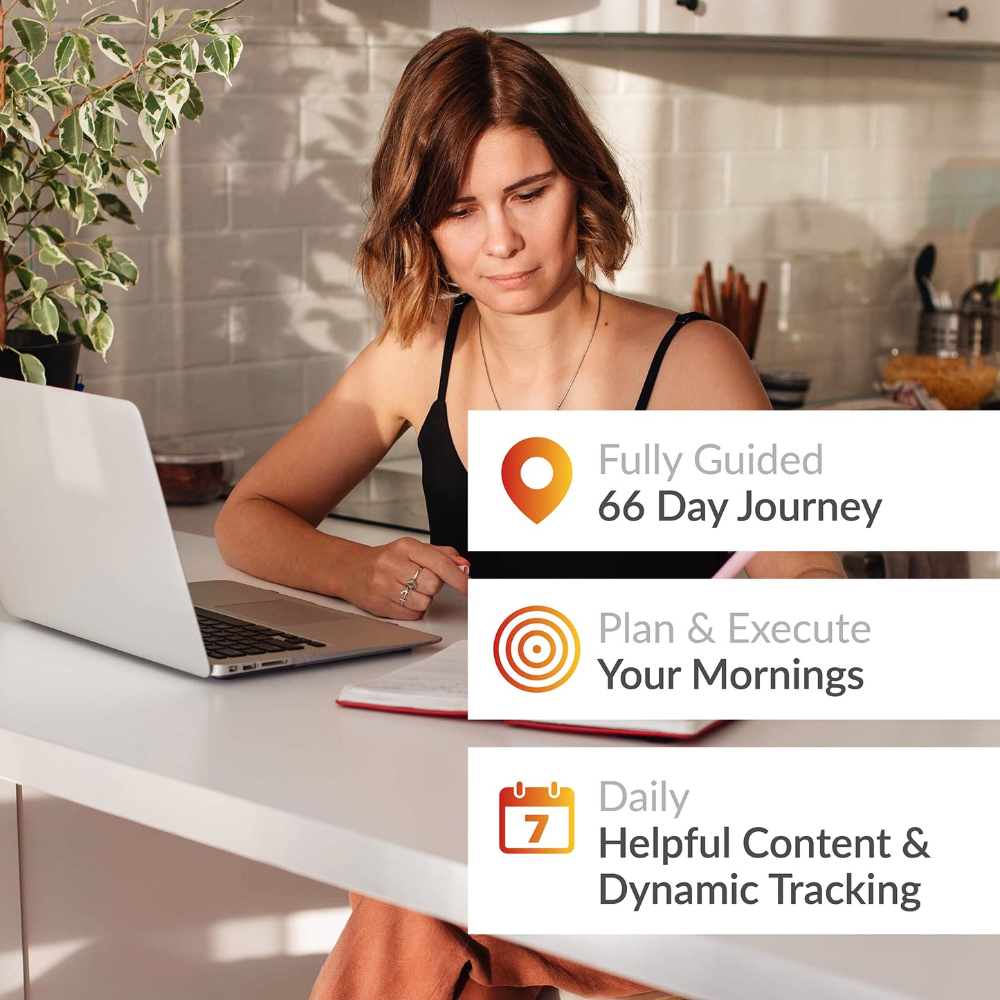 The Morning Sidekick Journal - Habit Tracker Journal! A Guided Journal for Morning Routines. A Science Driven Daily Journal with Prompts for Healthy Life Habits. Wellness Journal for Women and Men.