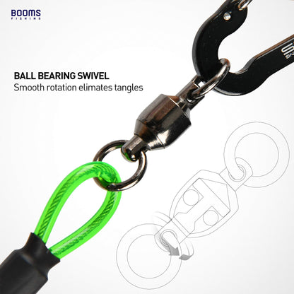 Booms Fishing T02 Fishing Pole Tether with 7.1" Belt, Kayak Paddle Leash, Paddle Board Fishing Accessories, Heavy Duty Fishing Lanyard for Fishing Tools/Rods/Paddles, Multicolor 3pcs