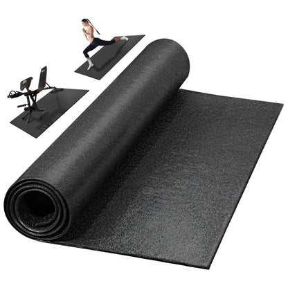 Fitvids Treadmill Mat for Floor Protection – 1/4" Thick Heavy Duty Non-Slip Gym Mats – 78" Lx36 W – Black