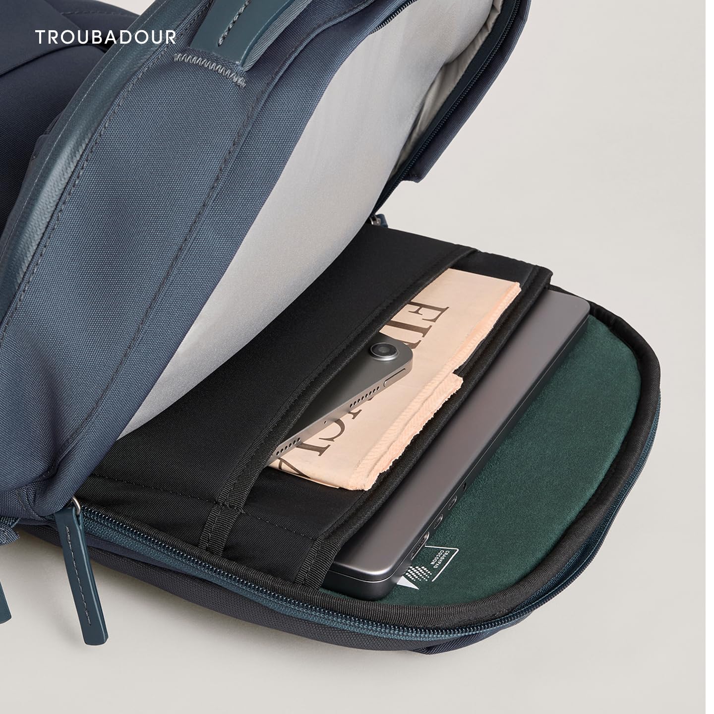 Troubadour Apex 4.0 Compact - 16L Premium Laptop Backpack - Ergonomic & Water Resistant - Designed for Work and Travel - Basalt