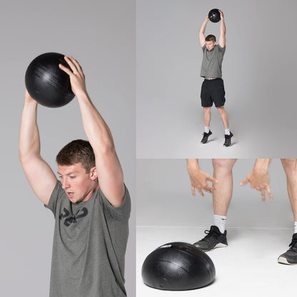 REP Weighted Slam Balls | 20 lb | Exercise and Fitness Balls for Strength Training, Soft Rubber Grip, Non-Bounce Medicine Ball | Crossfit, Home Gym, Fitness, and Core Workouts | Black