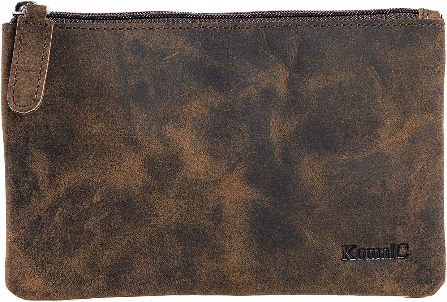 Leather Pencil pouch pen case zippered pencil case Sleeve Elegant and practical for artists. Perfect for office by KomalC