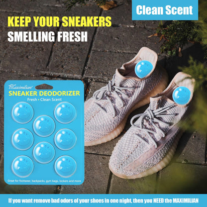 MAXIMILIAN Blue Shoe Deodorizer Balls 8pcs Professional Sneaker Balls
