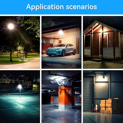 4Pack-150W LED Flood Light Outdoor,15500LM LED Work Light with US Plug,6000K Daylight White,IP67 Waterproof Outdoor Floodlights for Yard,Garden,Playground