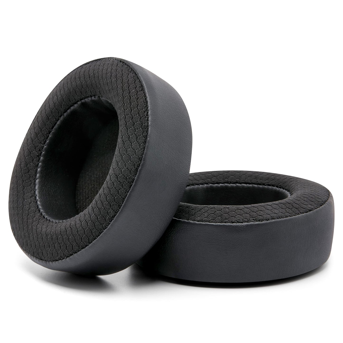 WC Freeze Virtuoso - Hybrid Fabric Cooling Gel Replacement Earpads for Corsair Virtuoso Gaming Headset, Made by Wicked Cushions, Improved Durability, Thickness and Sound Isolation | Black