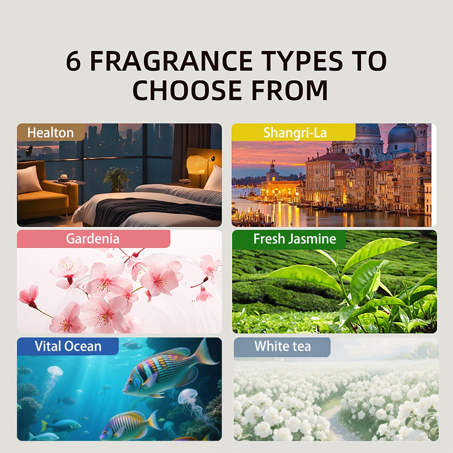 XIYIUSSM Waterless Essential Oil Diffuser for Home & Office Cordless Battery Operated Aroma Diffuser with 7 Mist Levels, Ultrasonic Air Freshener for Large Rooms Bedroom Bathroom Car Small & Portable