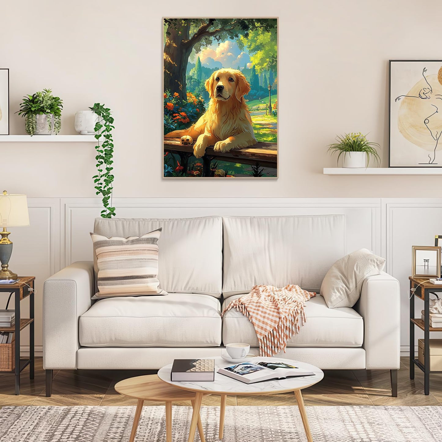 1000 Piece Golden Retriever Dog Jigsaw Puzzle for Adults