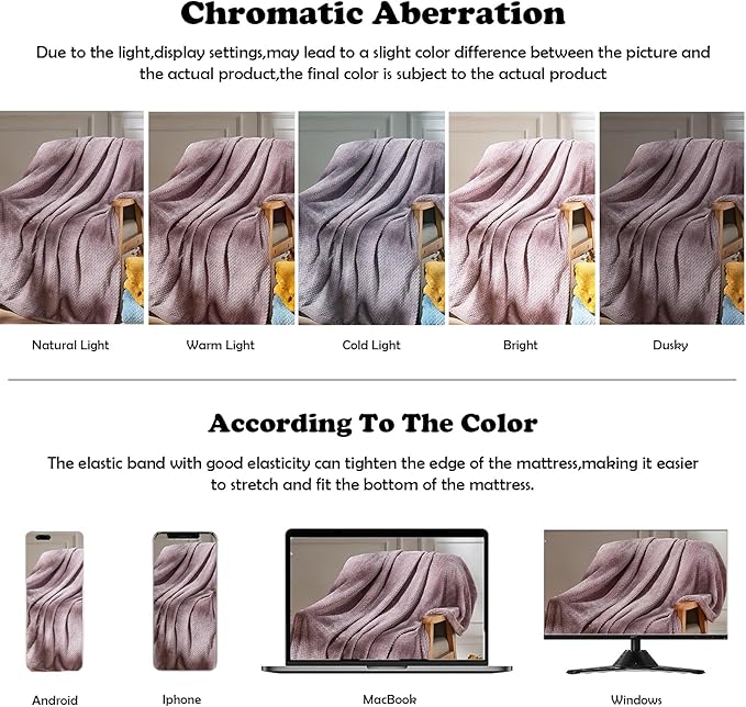 NEWCOSPLAY Super Soft Twin Blanket Light Purple Premium Silky Flannel Fleece Leaves Pattern Lightweight Bed Blanket All Season Use (Light Purple, Twin(60"x80"))
