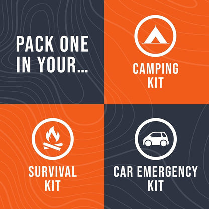 Emergency Survival Blankets - Mylar Thermal Blankets for Home, Camping & Hiking | 12 Pack, Compact & Lightweight