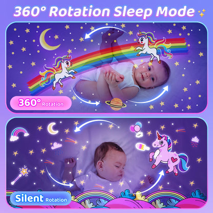 One Fire Baby Night Light Projector, 15 Sound Machine Star Projector for Kids Room,15 Films Star Light Projector 2-9 Year Old Girl Gifts Toys,Brightness Baby Night Lights for Nursery Kawaii Room Decor