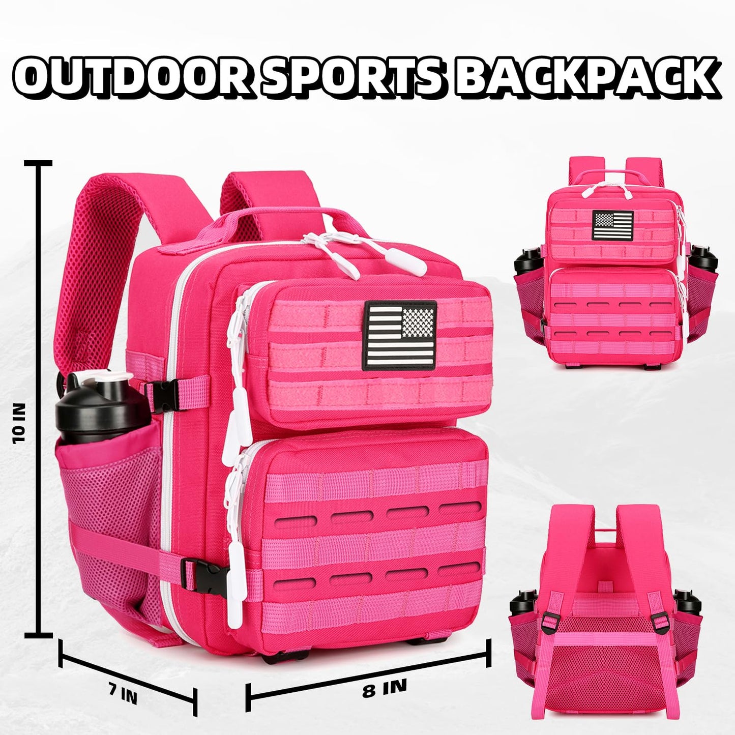 HongXingHai 9L Mini Tactical Backpack for Men and Women Tactical Backpack Small for Hiking Small Tactical Bag Fitness Pack