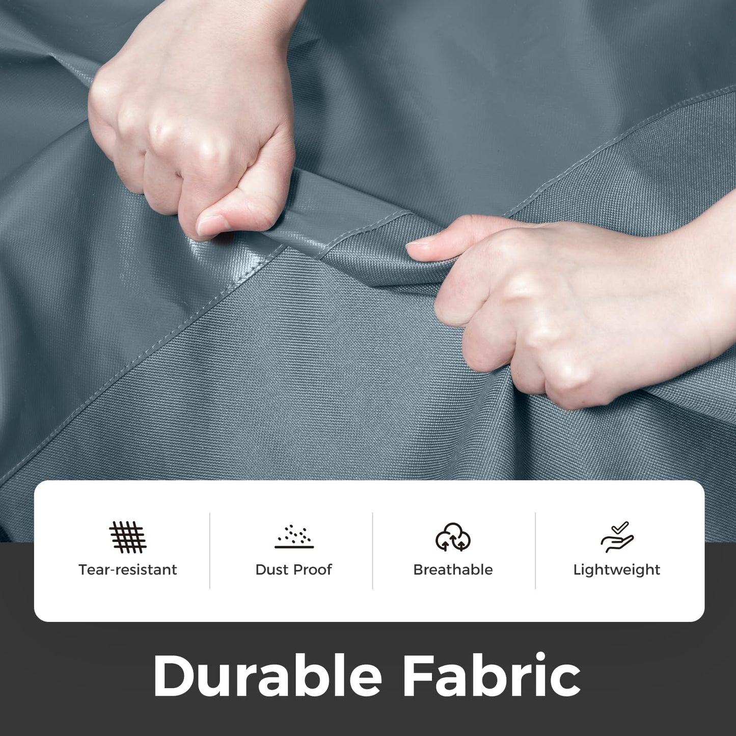 pack all 43" Premium Gusseted Travel Garment Bag, Heavy Duty Hanging Suit Bag, Foldable Dress Bag for Closet Storage, Suit Cover Protector for Clothes Shirts Dresses Coats(Grey)
