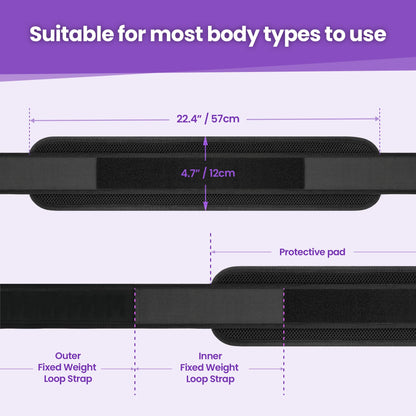 Balency Hip Thrust Belt for Dumbbells & Kettlebells - Slip-Resistant Padding, Perfect for Gym & Home Workouts