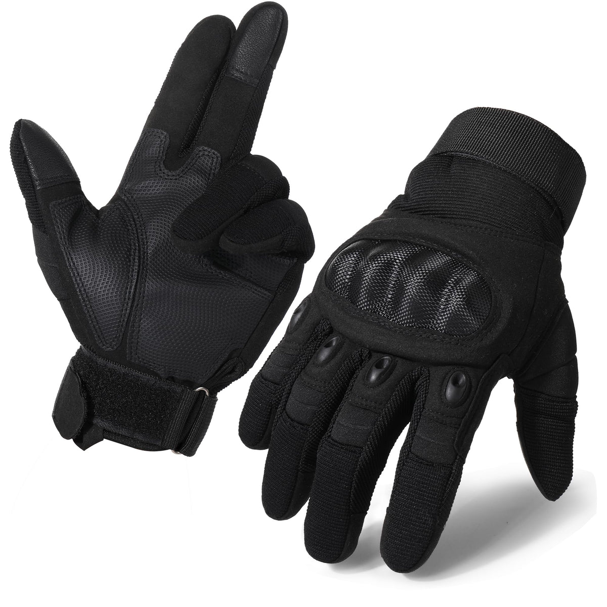MVPTOO Touchscreen Padded Palm Gloves for Men Medium