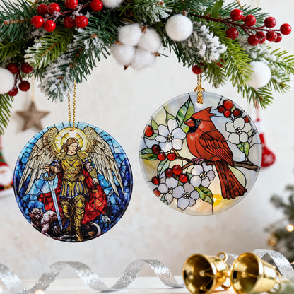 Archangel Michael Ornament | Christmas Ornaments, Christmas Tree Ornaments, Holiday Decor, Spiritual Protection Decor | Religious Gifts, Christian Gifts | Faithful Gift, Spiritual Guardian Gift
