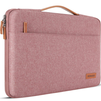 DOMISO 15.6 inch Laptop Case Sleeve Protective Cover Compatible with 16 inch MacBook Pro M4 M3 M2/Pro Max,15.6-16 inch HP Dell ASUS Lenovo Chromebook,Waterproof Computer Cases Bag with Handle,Pink