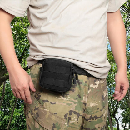 Mini Tactical Molle Compact Ammo Pouch - 2 Pack Small Utility EDC Tool Waist Belt Pouches