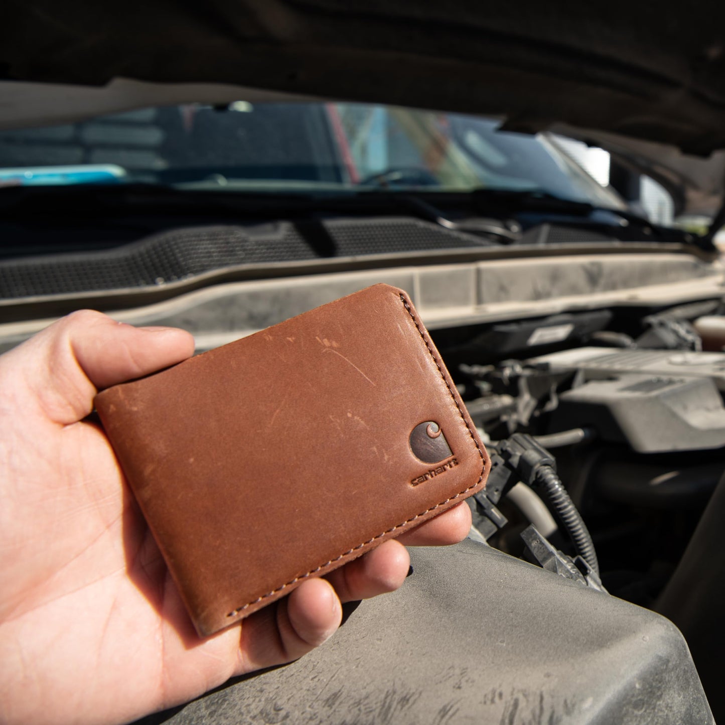 Carhartt Men's Craftsman Leather Wallets, Available in Multiple Styles and Colors, Brown (Bifold)