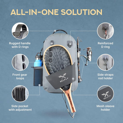 Xelfly - Waterproof Fishing Backpack