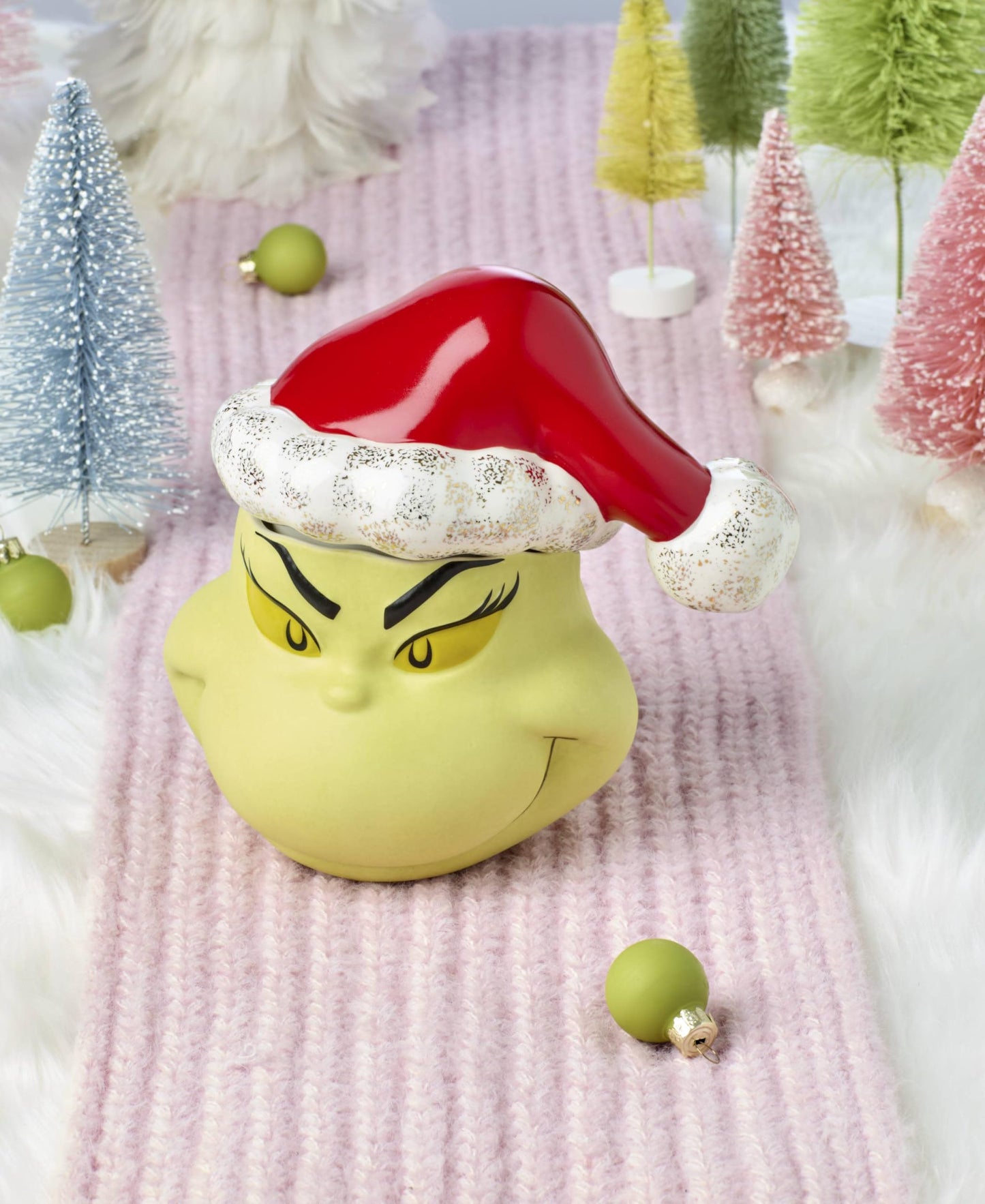 Lenox 896338 Merry Grinchmas Covered Candy Jar, Christmas & Holiday Decor