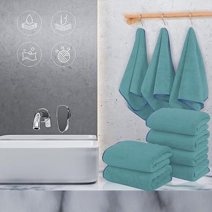 TENSTARS Silk Hemming Hand Towels