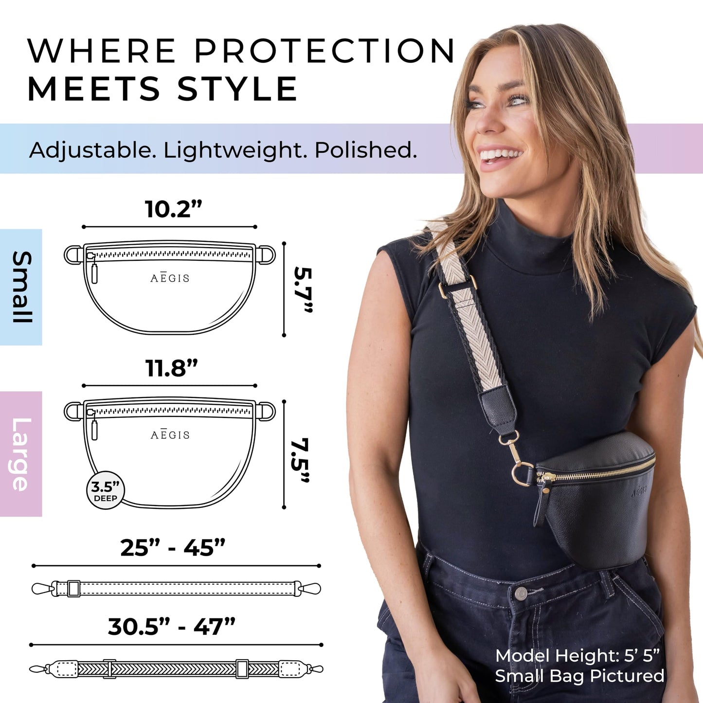 Leather RFID Anti Theft Sling Bag for Women, Small Crossbody Travel Purse, Pickpocket Proof RFID Blocking Crossbody Bag for Women Travel, Small Black