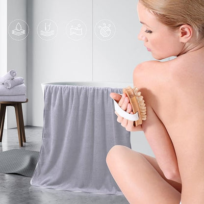 TENSTARS Luxury Silk Hemming Towel Set