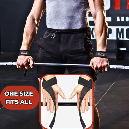 Elite Athletics - Ankle Straps for Cable Machine & Wrist Lifting Straps Set for Weightlifting, Cable Kickbacks, Glute Workouts, Deadlifts & Strength Training – Adjustable 8MM Padded Neoprene Gym Straps for Men & Women