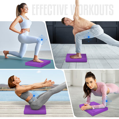 Yes4All Upgraded Size Foam Pad for Exercise, Nonslip Foam Balance Pad Physical Therapy, Yoga & Stability Training Balance Mat