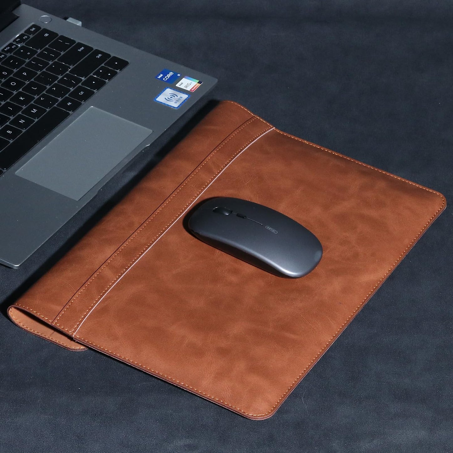 CPNVWA 13 Inch Leather Laptop Sleeve Compatible with MacBook Neo 13" 2026 & MacBook Air/Pro 13" (M5/M4/M3/M2/M1, 2025-2018), Magnetic Buckle Closure Protective Case Cover,Brown