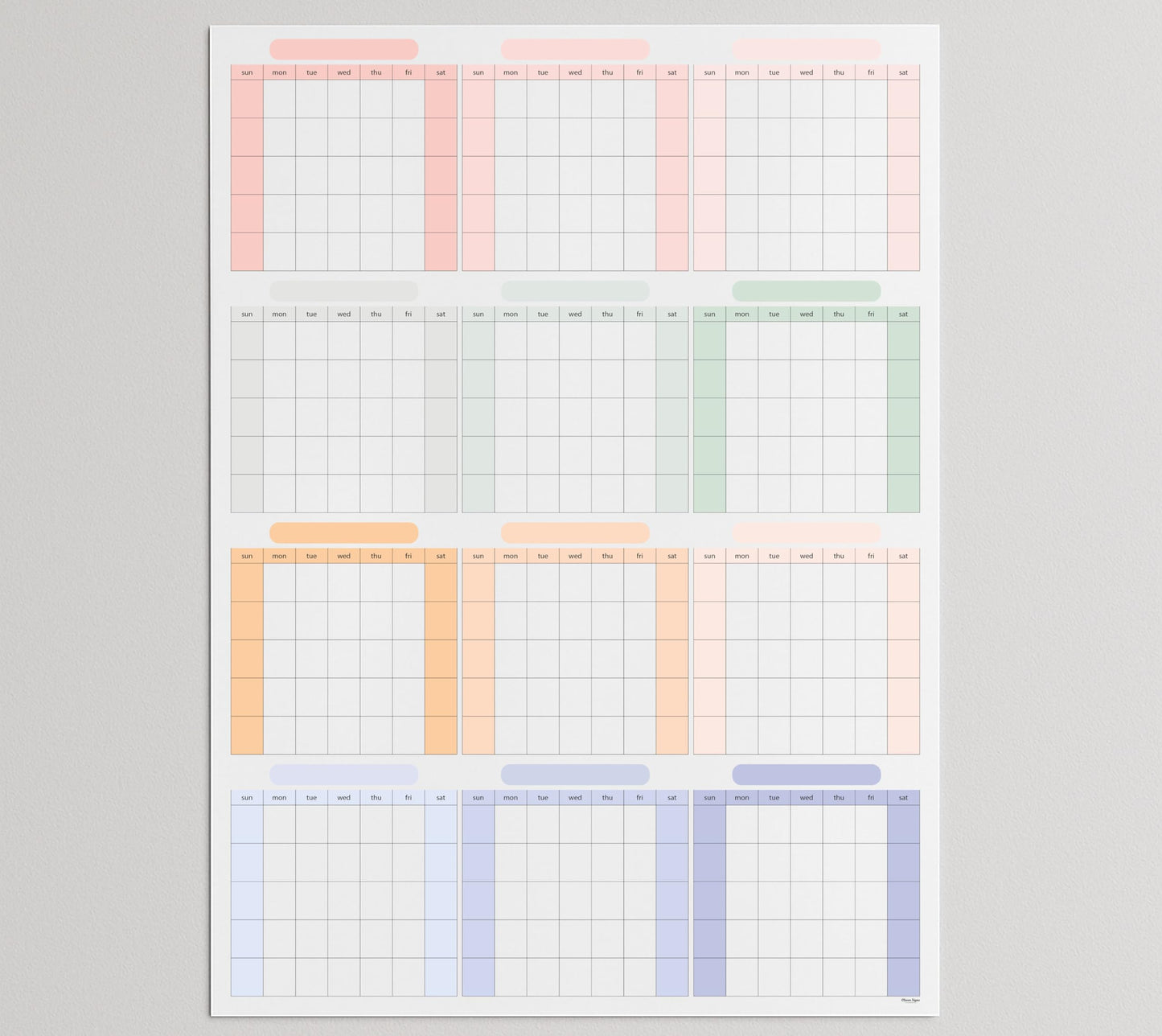 Dry Erase Wall Planner (27×39 in) – Double-Sided Reusable Yearly Planner with Undated Planning Board & 2026 Calendar Reference, Large Laminated Write & Wipe Wall Calendar for Home, Office, Classroom