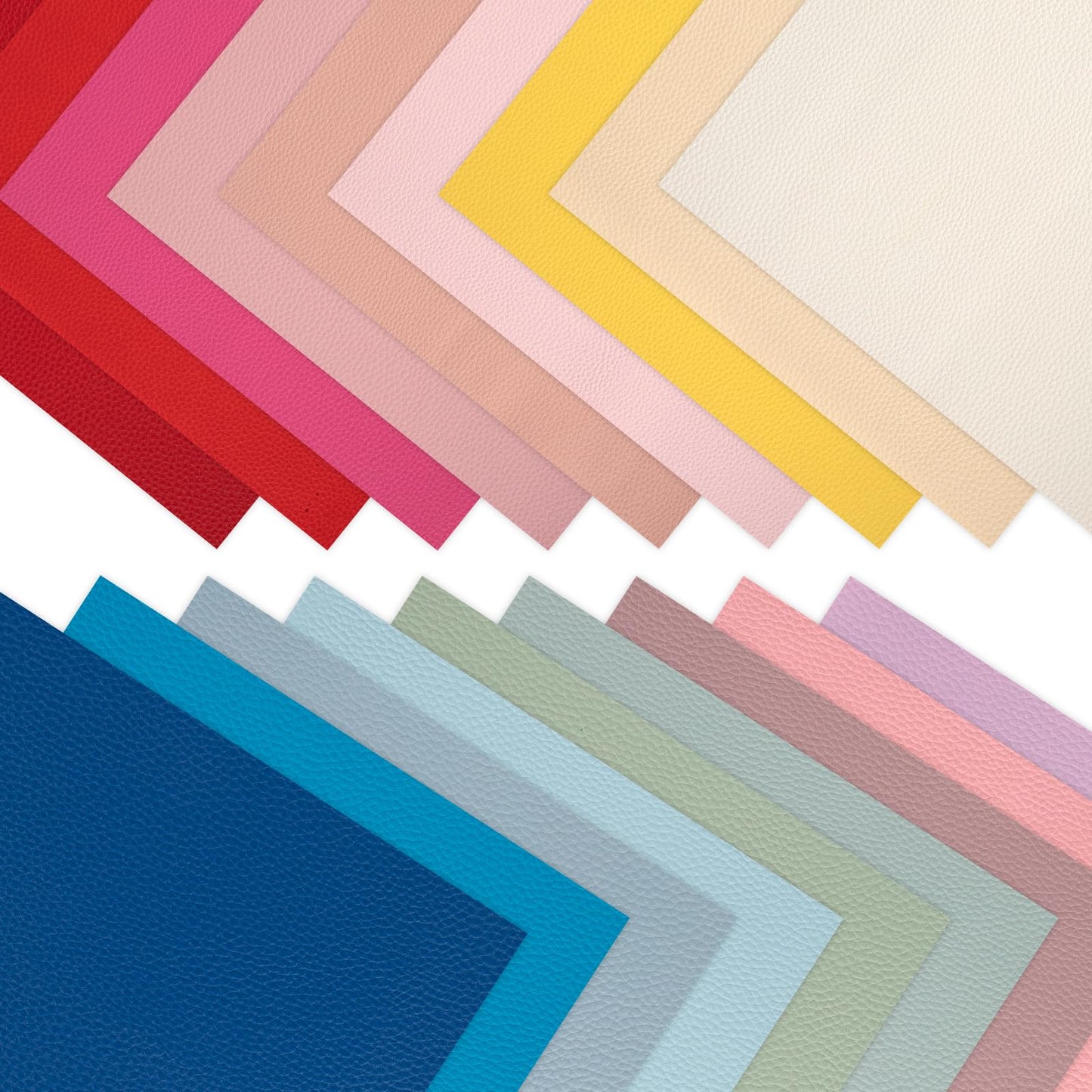 18 Pieces Faux Leather Sheets, 8×12 inches Pastel Soft Leather Fabric Colourful Sheets Suitable for Making Bows, Leather Earrings, Hair Accessories DIY Projects