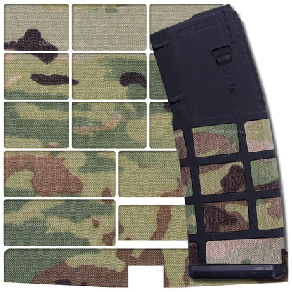HolsterSmith EDC Wrap - PMAG Magazine Wrap - Cordura (500D) - (Compatible with Multicam) - Adhesive Fabric Wrap for PMAG Magazines - PMAG Grip Enhancement Fillers