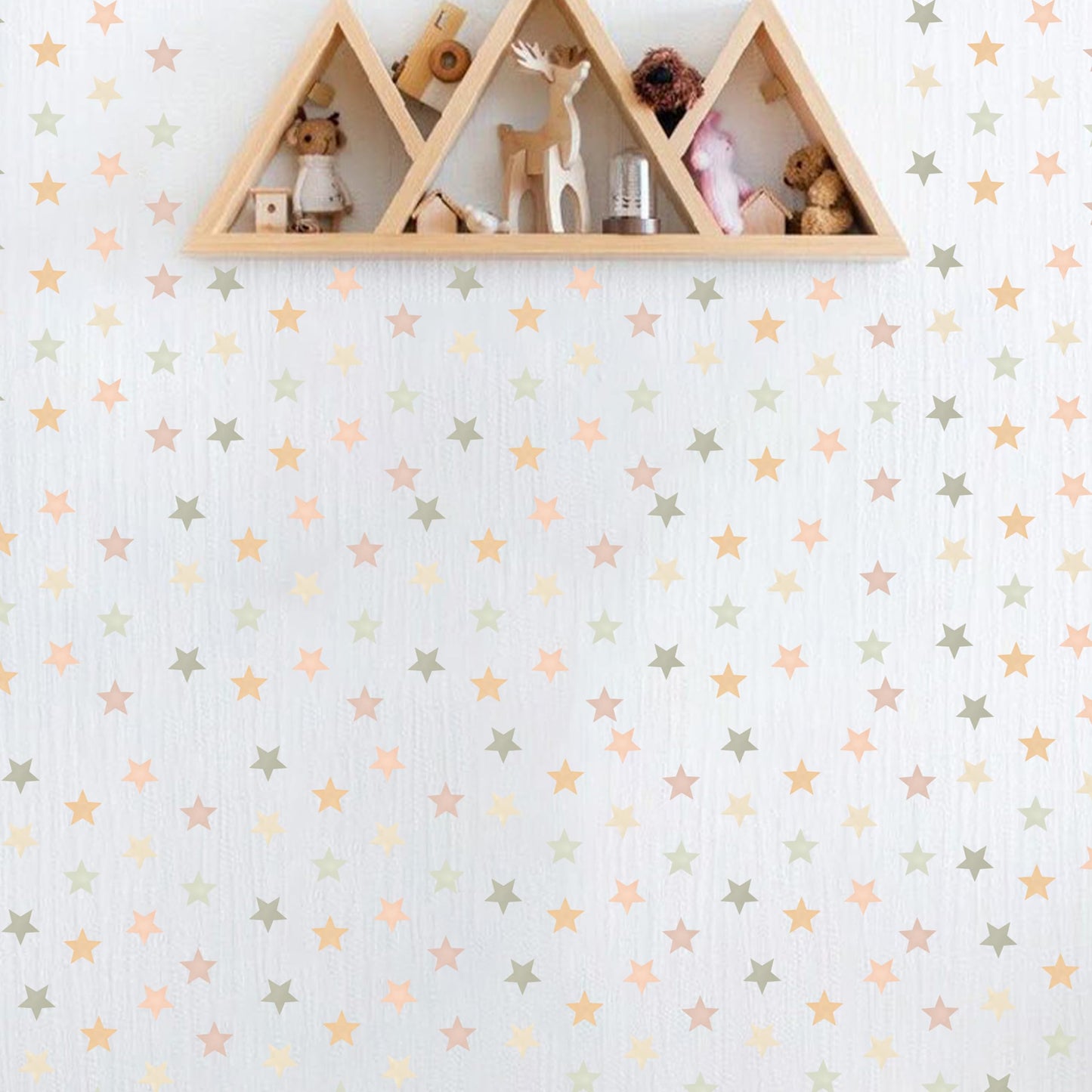 GIOGUK Star Wall Decal - Nursery Children's Baby Room Living Room Bedroom Wall Decoration Wall Stickers, Home Decor Stickers, Peel and Stick Decal, 96 Pcs Star 2 inch