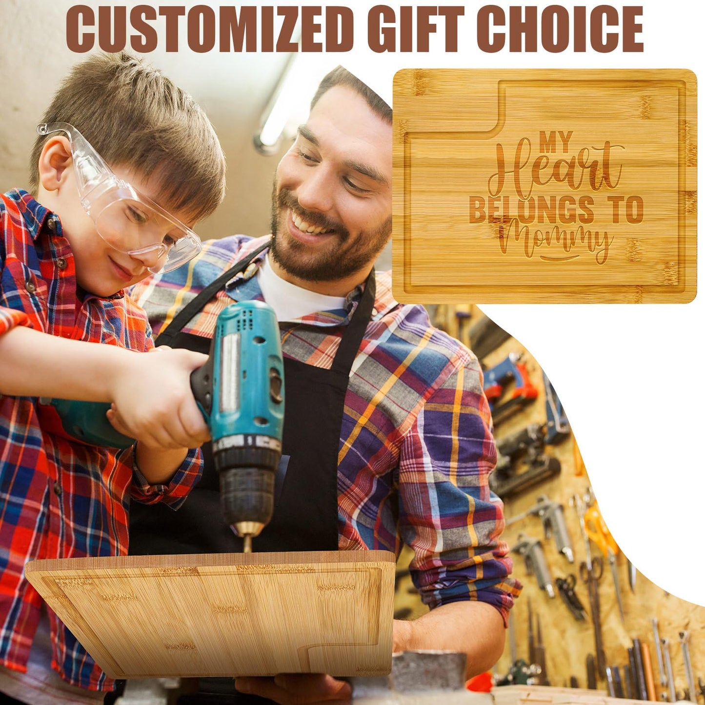 Lincia 12 Pcs Cutting Board Bulk with Juice Groove Christmas Charcuterie Board Large Bamboo Rectangular Wooden Cutting Boards for Kitchen Xmas Party Bridal Shower Favor Meat Cheese Bread Vegetables
