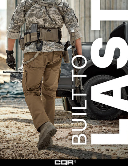 CQR Men's Tactical Pants, Water Resistant Ripstop Cargo Pants, Lightweight EDC Work Hiking Pants, Outdoor Apparel, Raider Mag Cougar, 46W x 30L