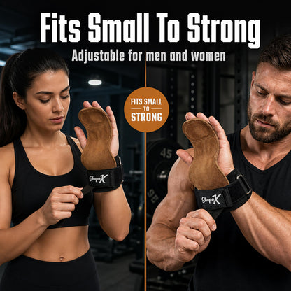 ShapeX Pull up Hand Grip for Men and Women - Weight Lifting Straps for Deadlift - Replacement for Versa, Crossfit Grips - Gym Hand Strap for Excercise and Gymnastics