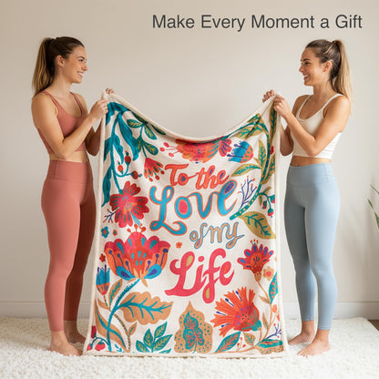 HORIMOTE HOME Sherpa Blanket for Winter, Soft Warm Blanket, Reversible Fleece Blanket for Women, Girls & Mom, Gifts for Your Loved One Throw Blanket for Birthday, Christmas 50"x60"