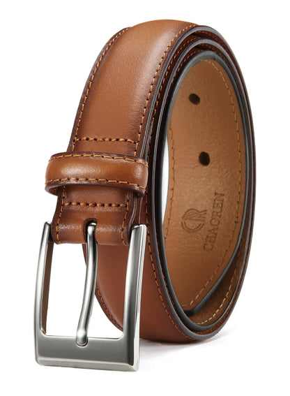 CHAOREN Mens Belts Leather Gift for Men - Ideal Match for Mens Dress Shoes